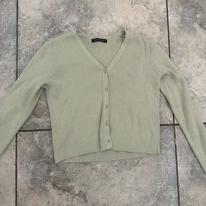 matcha green cropped brandy Melville sweater
